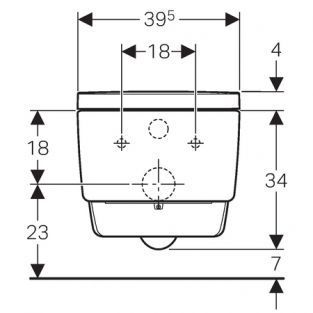 Geberit Mera Comfort douche wc afmetingen